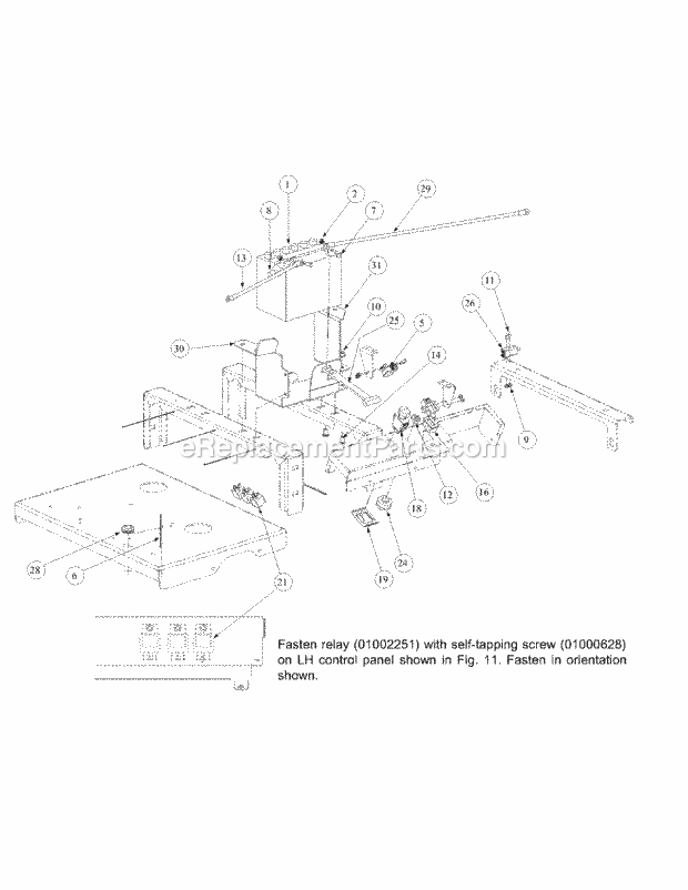 Electrical Assembly Kohler Diagram and Parts List for M60-KH 53AB5BDX750-27-HP Cub Cadet Lawn Tractor